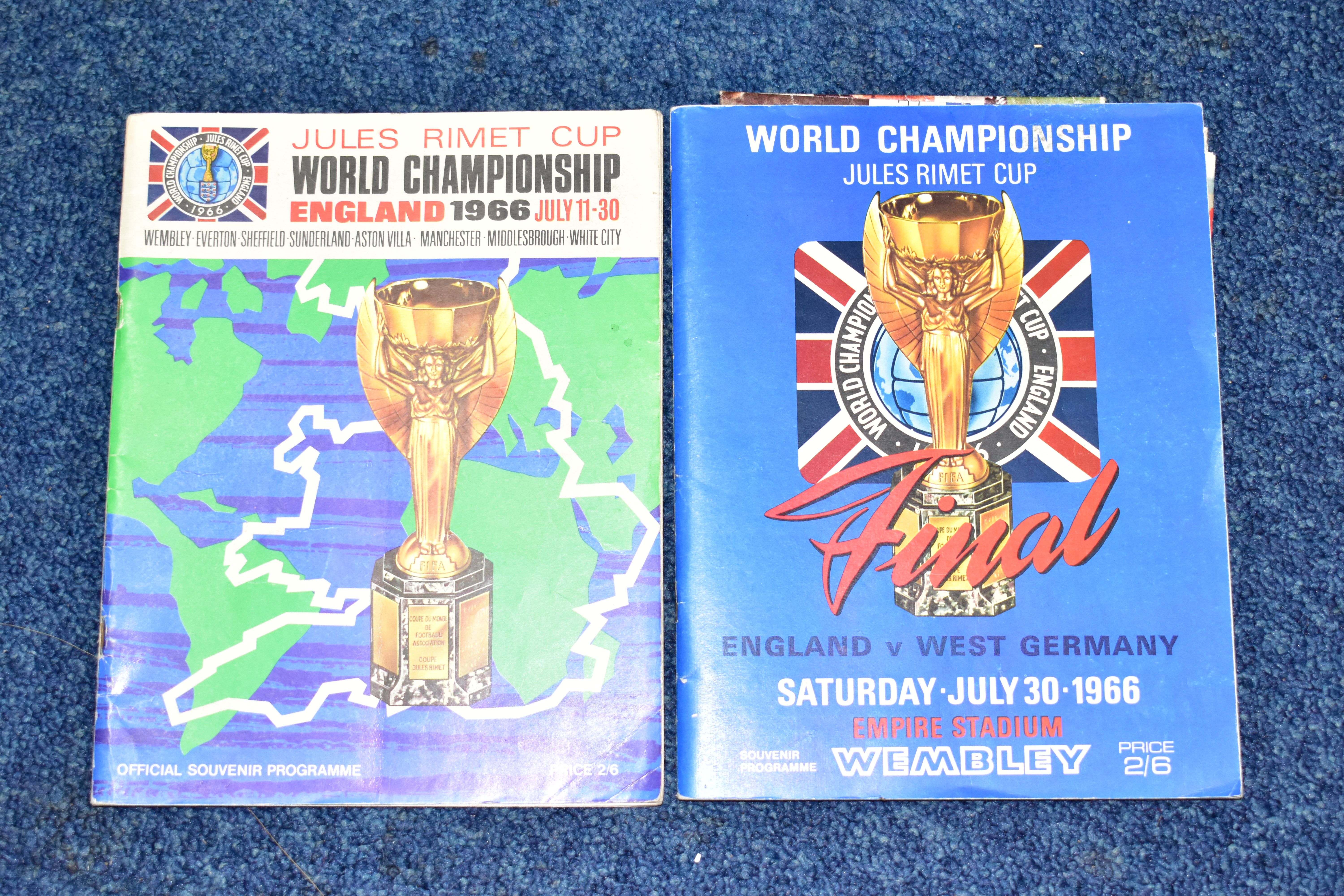 FOOTBALL PROGRAMMES, The World Championship Jules Rimet Cup Final 1966, England v West Germany and