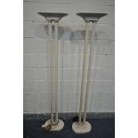 A PAIR OF LE DAUPHIN FLOOR STANDING LAMPS, height 182cm