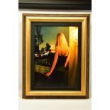CARRIE GRABER (AMERICAN 1975) 'NIGHT LIGHTS' a three quarter length portrait of a female figure from