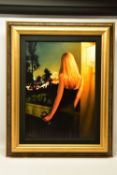 CARRIE GRABER (AMERICAN 1975) 'NIGHT LIGHTS' a three quarter length portrait of a female figure from