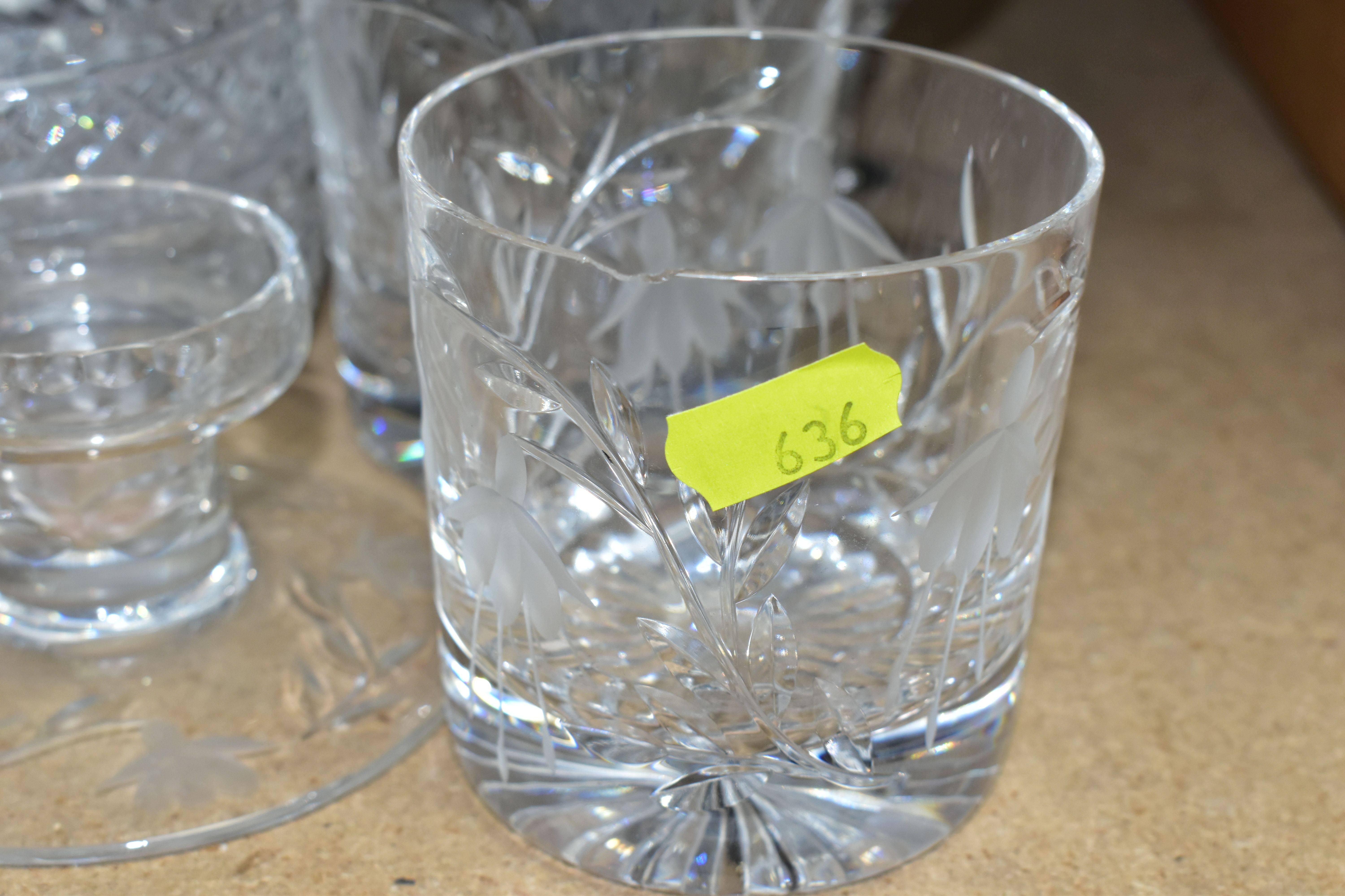 A LARGE QUANTITY OF STUART CUT CRYSTAL, comprising a boxed Strathearn collection rose bowl, two - Image 2 of 10