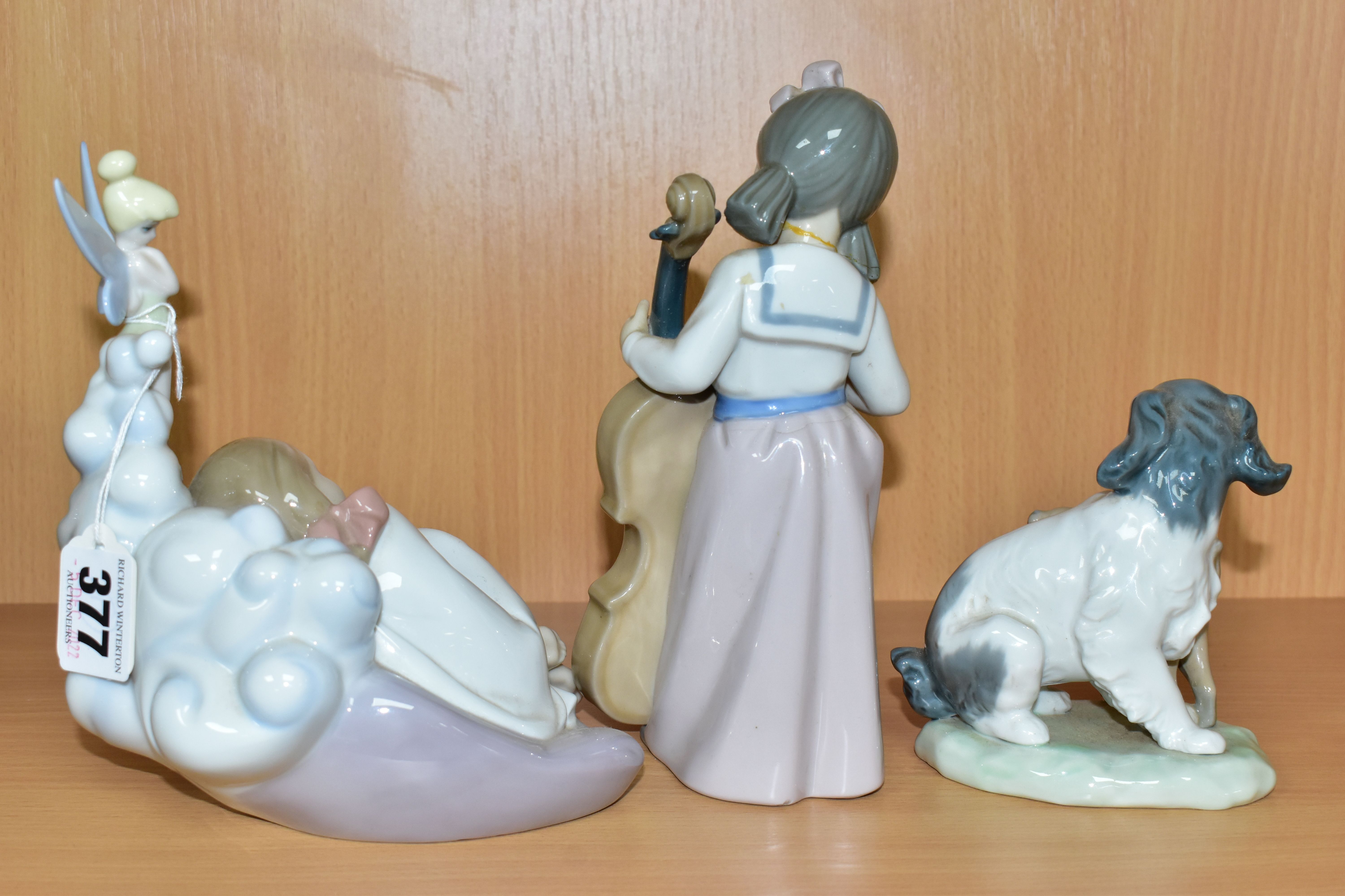 A NAO DISNEY COLLECTION 'DREAMING OF TINKERBELL' FIGURE, depicting a sleeping child with book and - Image 3 of 6