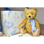 STEIFF, A LIMITED EDITION 'REPLICA 1960' TEDDY BEAR, the jointed body covered in a short golden