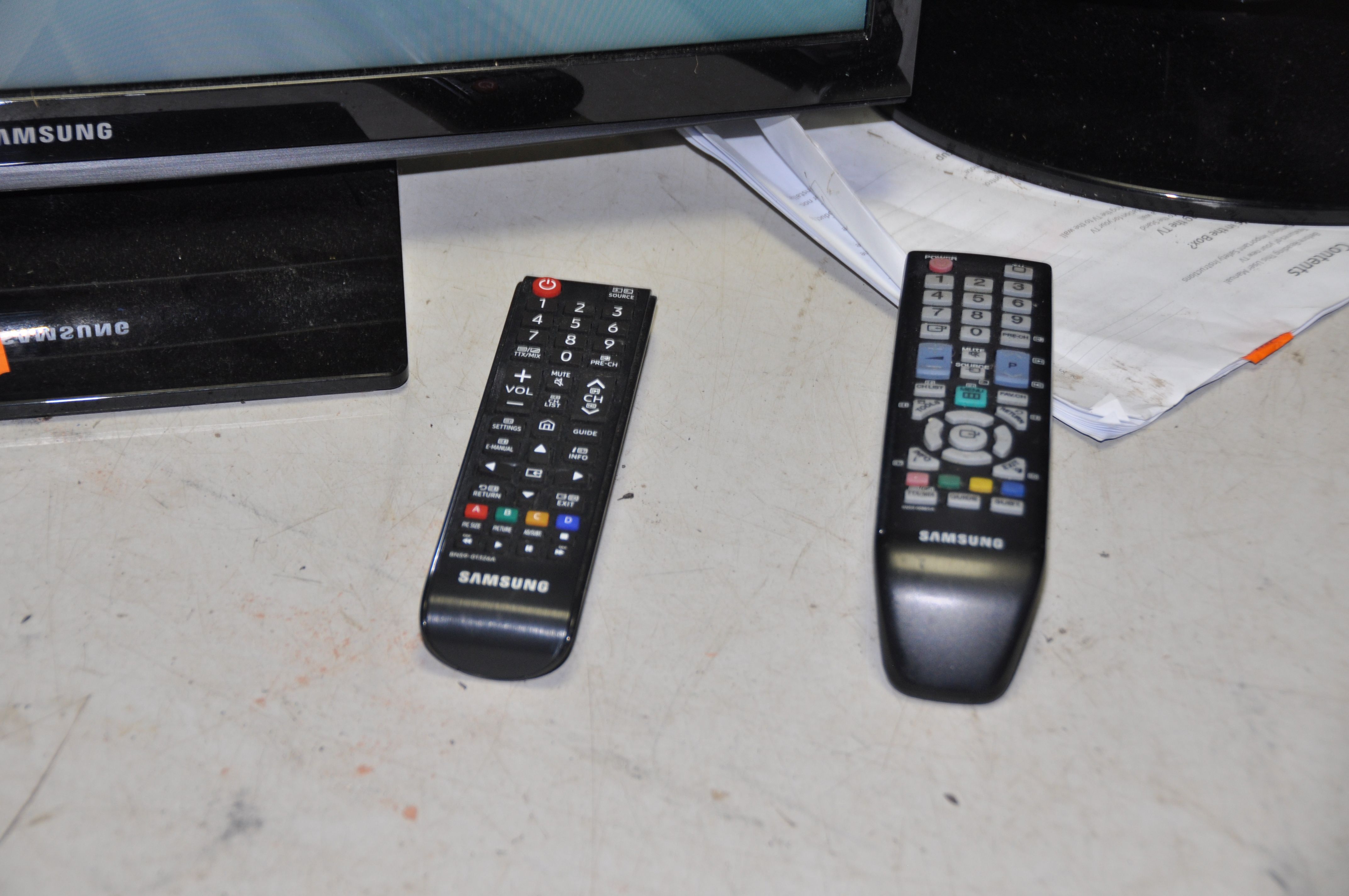 A SAMSUNG UE24N4300AK 24in TV with remote, and a Samsung P2270HD 22in TV with remote (both PAT - Image 2 of 2