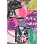 ONE BOX OF TWENTY FIVE NEW AND UNUSED LADIES SHORT SLEEVED SPORTS TOPS, all individually packaged,