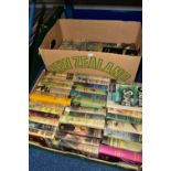BOOKS, two boxes containing a collection of sixty-four Book Club / Book Society editions of