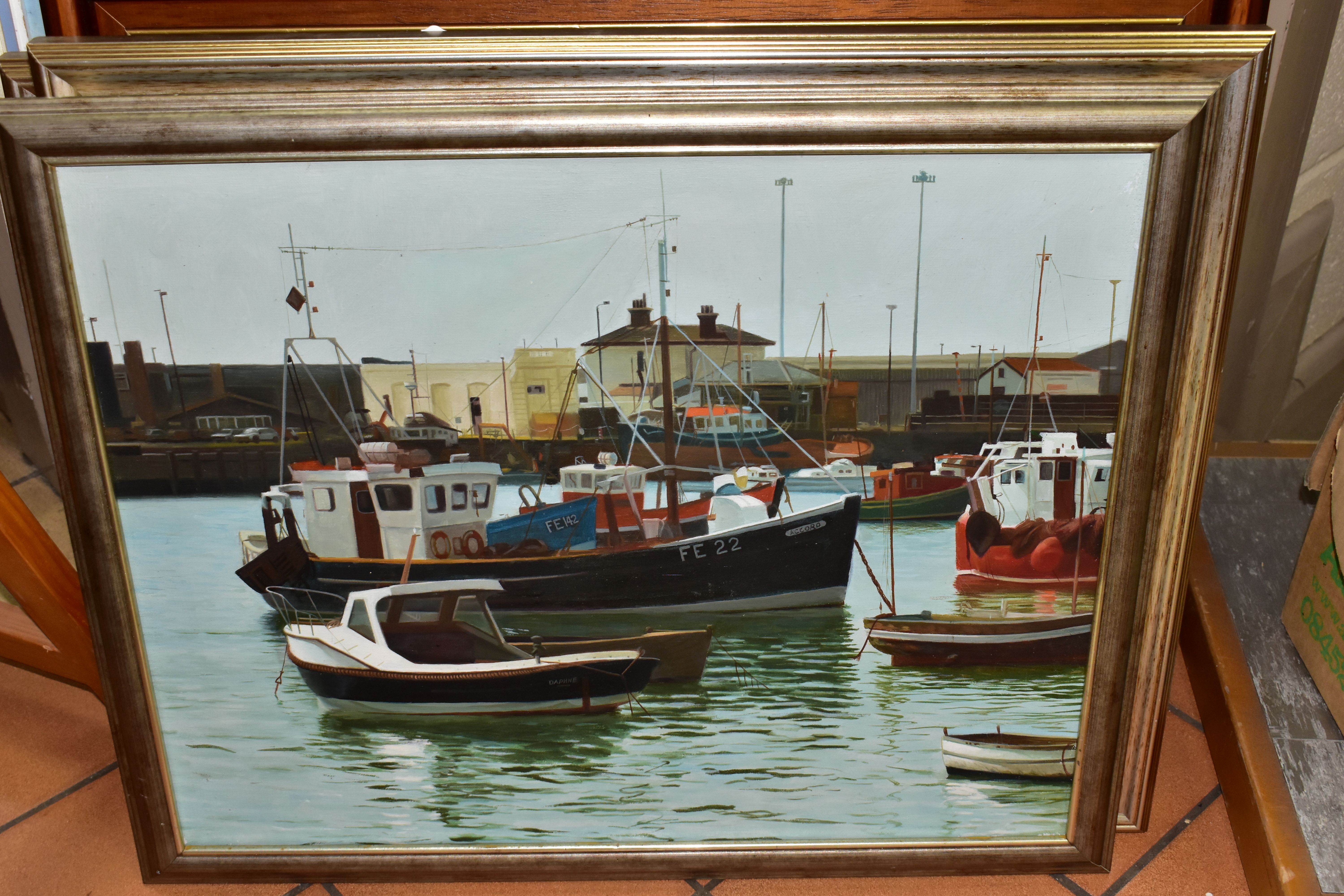 ELEVEN MARITIME / BOATING THEMED OILS AND ACRYLICS, to include William Henry Stockman (British - Image 4 of 7