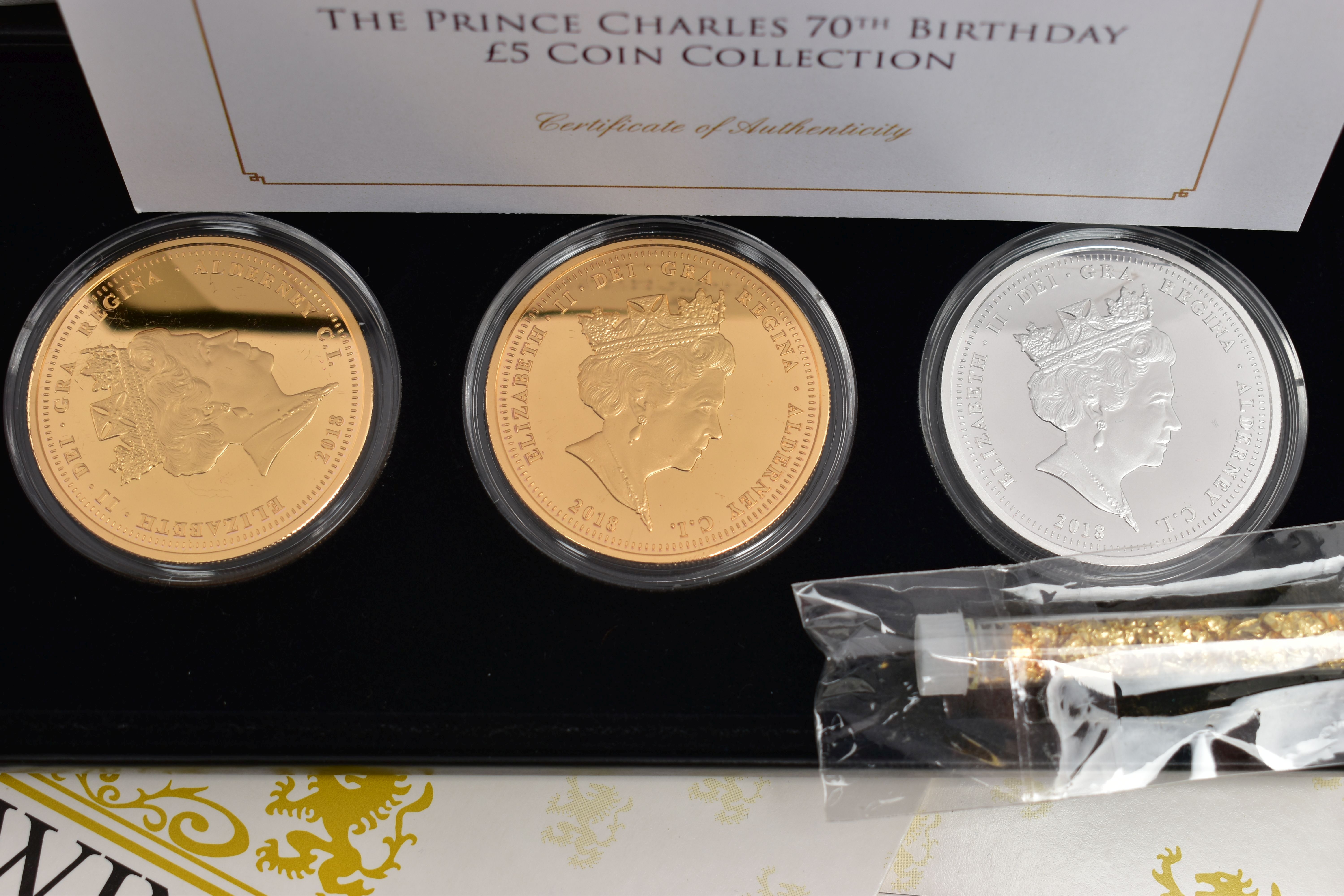 A GREAT BRITISH GOLD REPLICA SET OF EIGHT SOLID .585 GOLD 0.5 GRAM COINS, all with certificates, - Image 2 of 5