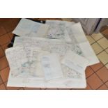 NINE 1-250,000 SCALE ORDNANCE SURVEY MAPS OF FRANCE DATED 1938, comprising sheets 3a, 7, 7a & 13a,