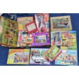 A QUANTITY OF ASSORTED BOXED VINTAGE JIGSAW PUZZLES, majority appear c.1950s/1960s including several