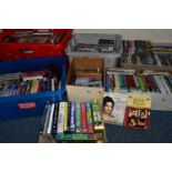 EIGHT BOXES OF ASSORTED DVDs, to include documentaries - Fred Dibnah, RAF at War, Canal Walks,