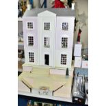 A MODERN FURNISHED DOLLS HOUSE WITH ACCESSORIES ETC, to include a Wentworth Court house 1536i fitted
