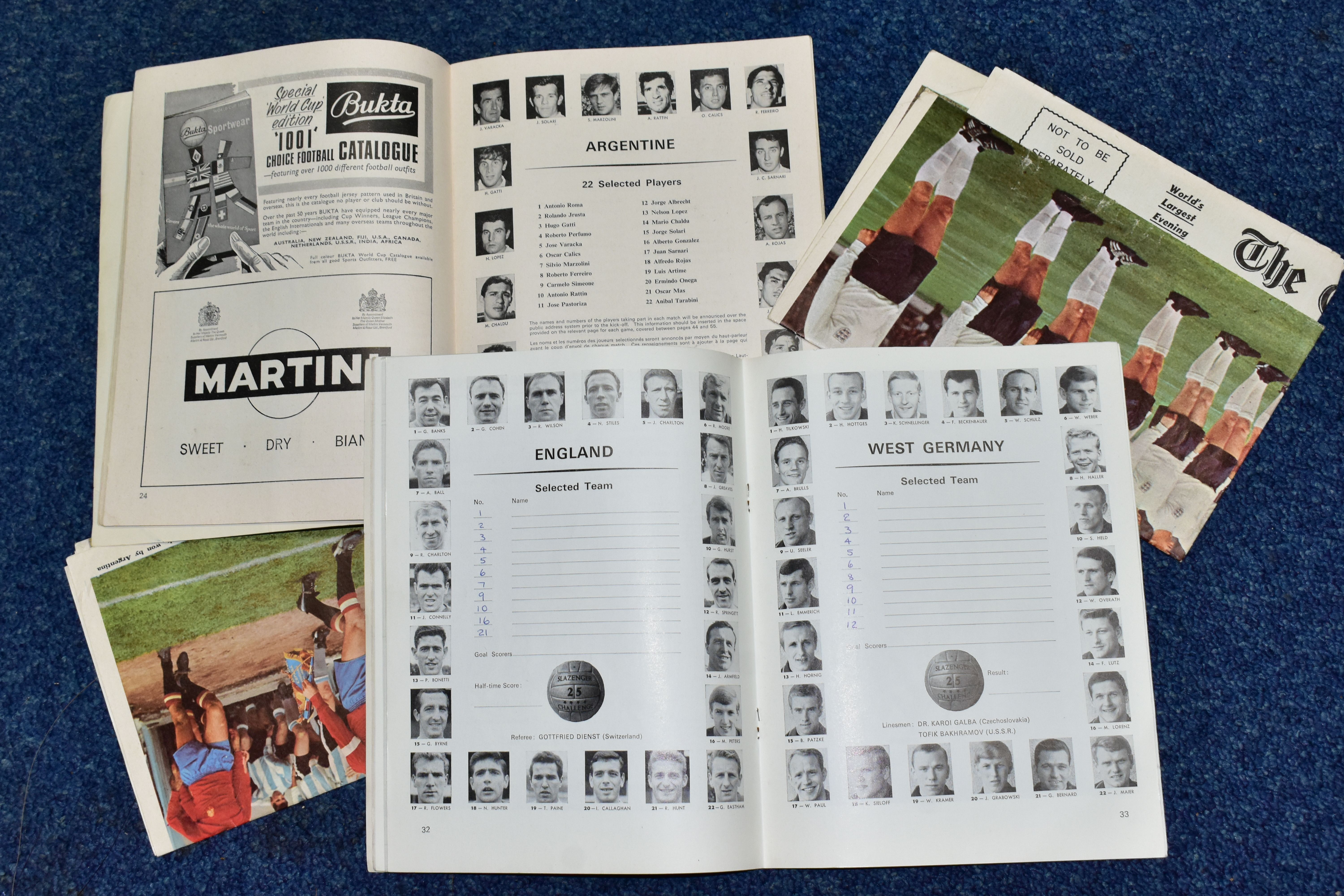 FOOTBALL PROGRAMMES, The World Championship Jules Rimet Cup Final 1966, England v West Germany and - Image 4 of 5