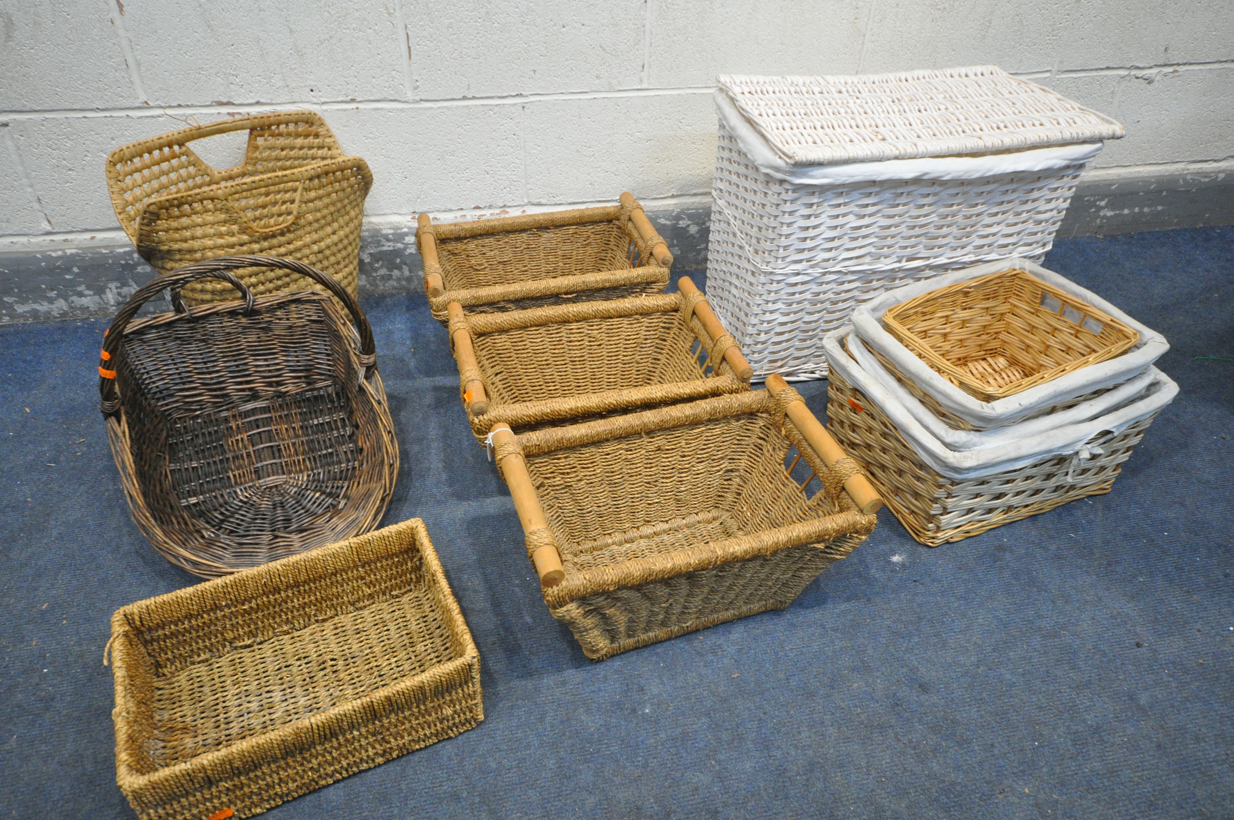 A SELECTION OF WICKER, of various styles and sizes