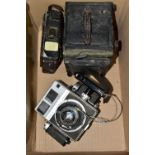 AN ADAMS AND CO MINEX REFLEX DELUXE FILM CAMERA ideal for restoration( no lens or lens carrier), a