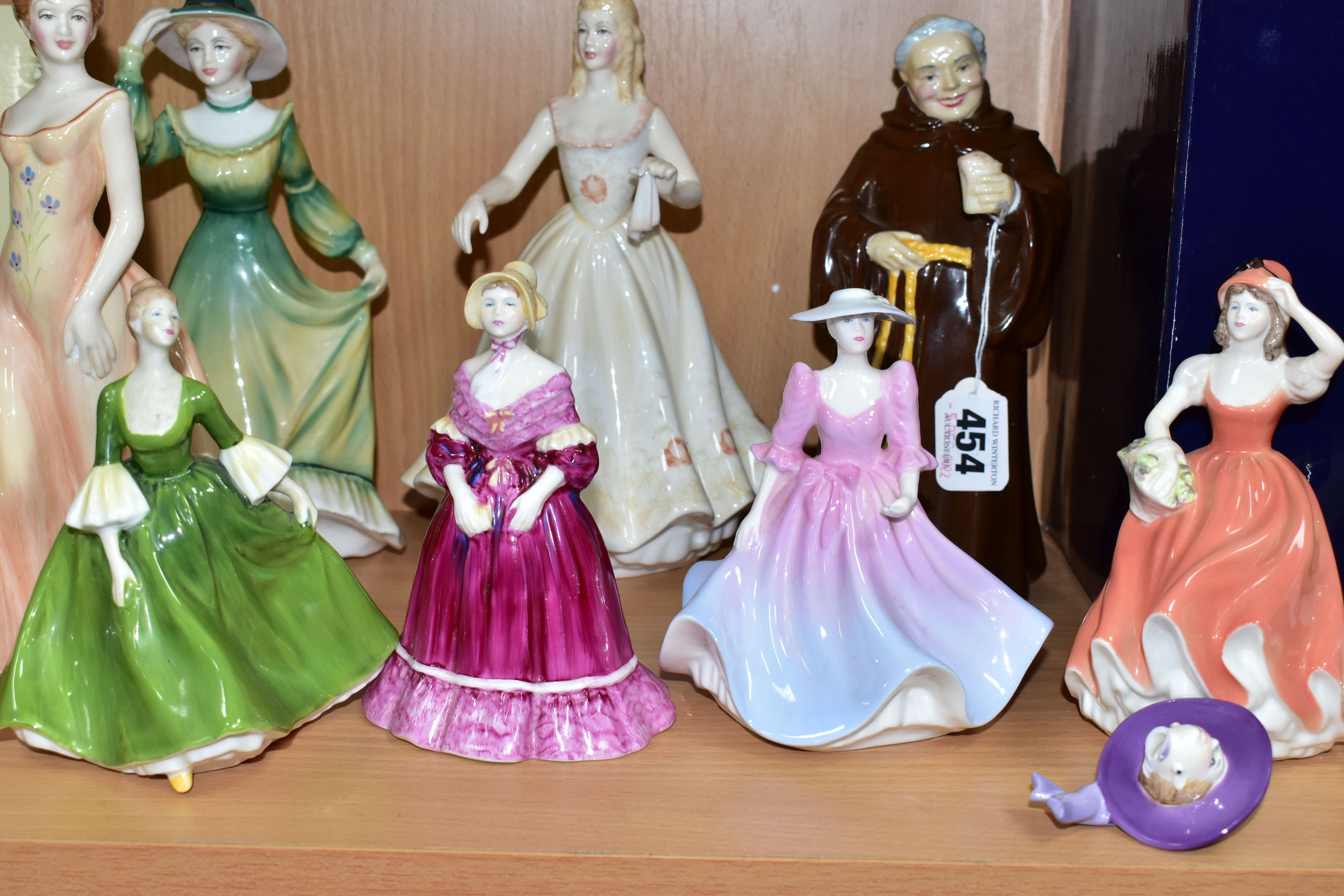 ELEVEN FIGURINES, comprising a boxed Royal Worcester Summers Day, Coalport: Holy Friar, Prudence ( - Image 4 of 8