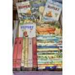 RUPERT BEAR, a collection of 44 Rupert Adventure Books and Annuals dating from the 1930's - 1970'