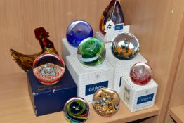 A GROUP OF BOXED CAITHNESS AND OTHER PAPERWEIGHTS, to include boxed Caithness: Eternal Passion