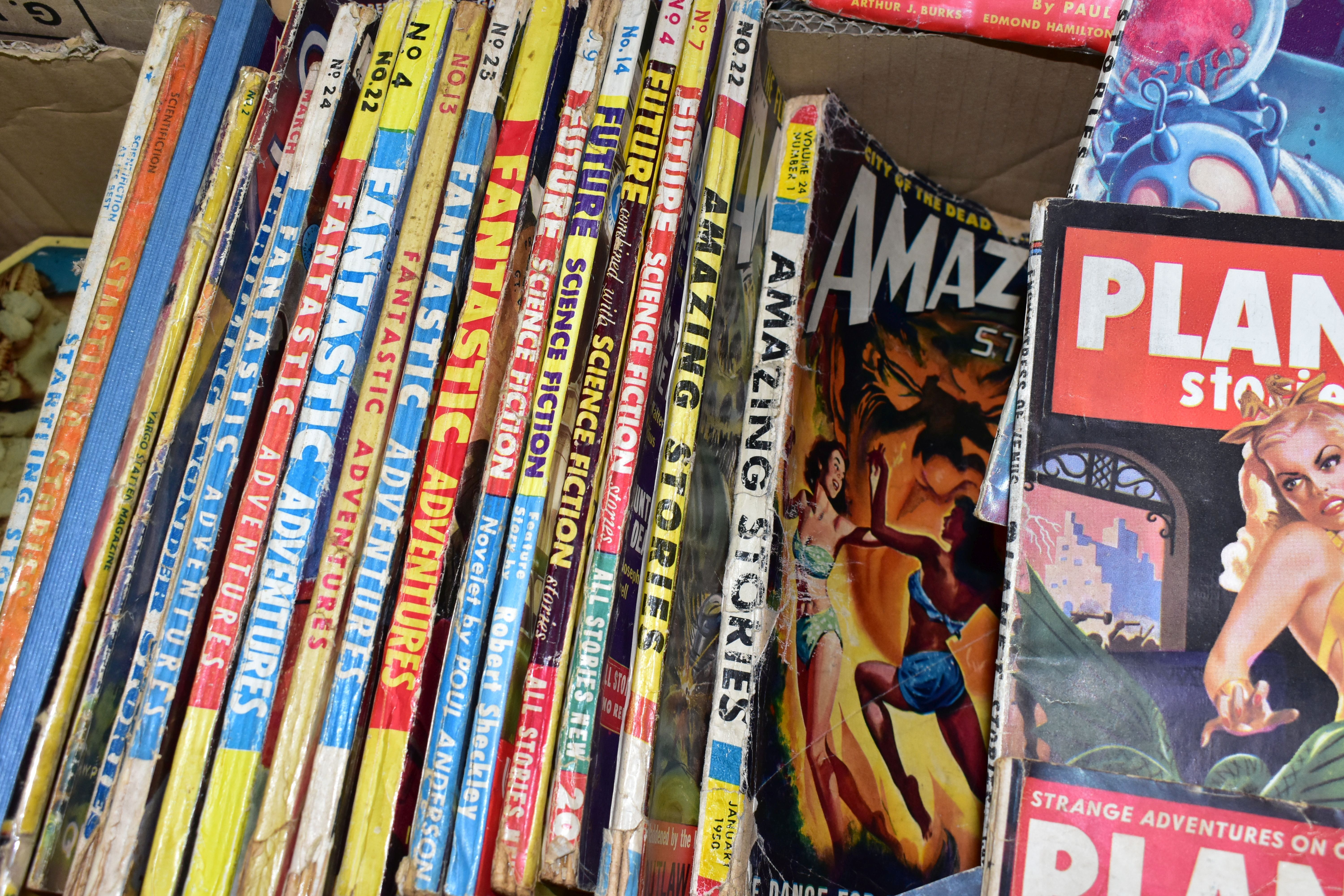 ONE BOX OF MAGAZINES OF FANTASY AND SCIENCE FICTION, to include twenty seven magazines, two 1930's - Image 2 of 2