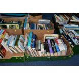 BOOKS, six boxes containing approximately 175 titles in hardback and paperback formats, subjects
