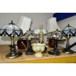 A GROUP OF TABLE LAMPS, to include eight late twentieth century/twenty first century lamps, two