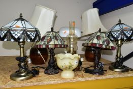 A GROUP OF TABLE LAMPS, to include eight late twentieth century/twenty first century lamps, two