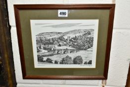 ALFRED WAINWRIGHT (BRITISH 1907-1991) 'BURNSALL', a signed open edition print from The Dales
