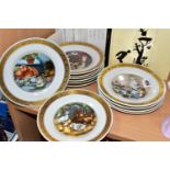 TWELVE ROYAL COPENHAGEN HANS CHRISTIAN ANDERSEN PLATES, depicting scenes from the author's stories