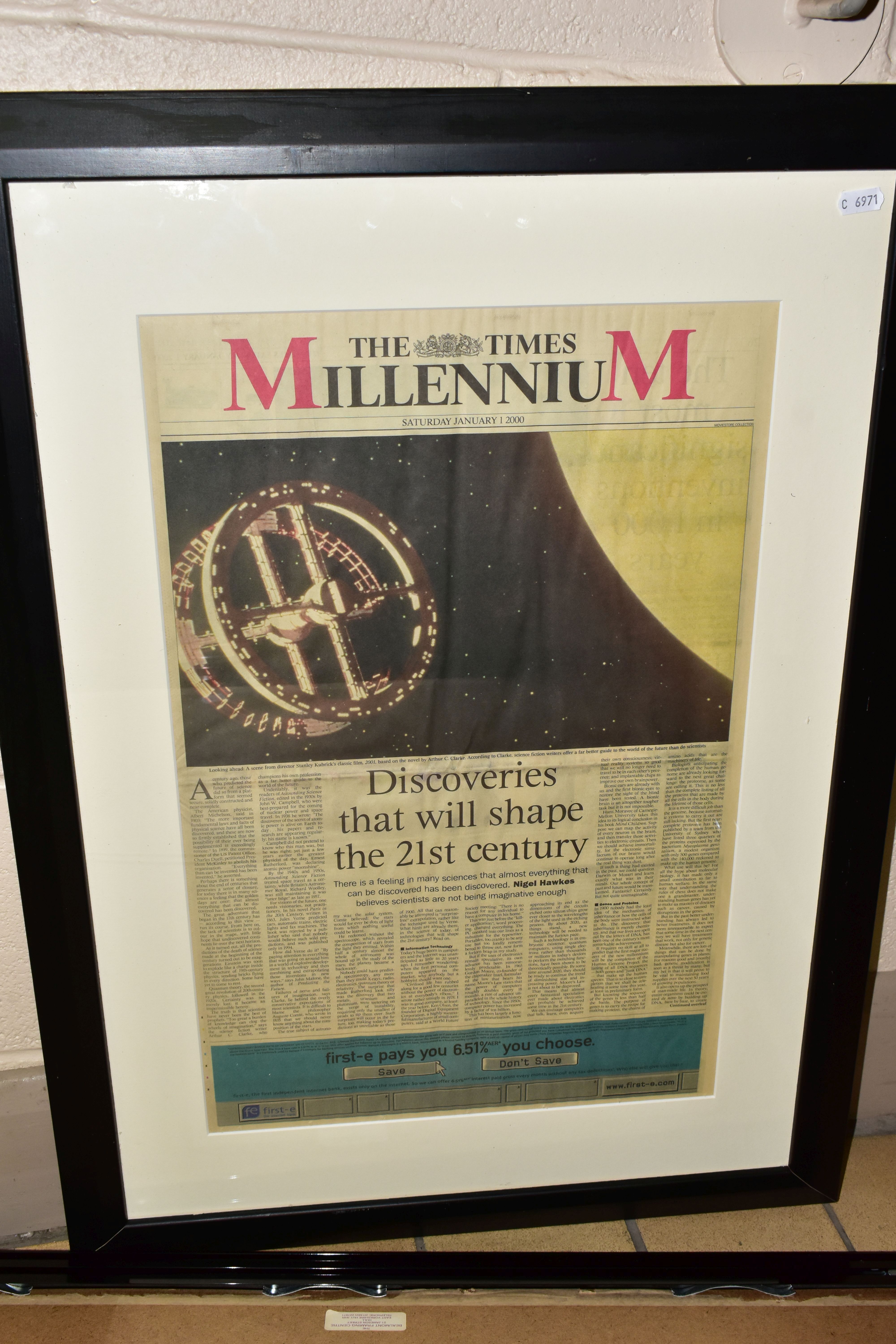 FOUR DECORATIVE PICTURES AND TIMES MILLENNIUM EDITION NEWSPAPER, comprising a limited edition John - Image 8 of 8