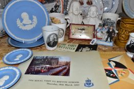 A GROUP OF WESLEYAN METHODIST CHURCH COMMEMORATIVE CERAMICS, A 1951 FESTIVAL OF BRITAIN GUIDE AND