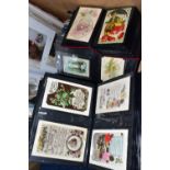 POSTCARDS, four albums containing approximately 625 Sentimental Postcards dating from The