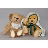 TWO TEDDY BEARS, comprising a Hermann limited edition Winter Wonderland bear, of golden mohair