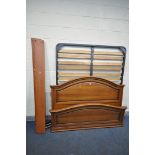 A MODERN MAHOGANY 5FT BEDSTEAD (condition - minor marks)