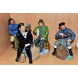 FOUR ROYAL DOULTON FIGURINES, comprising Shore Leave HN2254, The Lobster Man HN2317, Sea Harvest