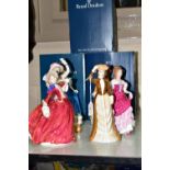 SIX ROYAL DOULTON FIGURINES, of which five are boxed, comprising 'Anna of the Five Towns' HN3865