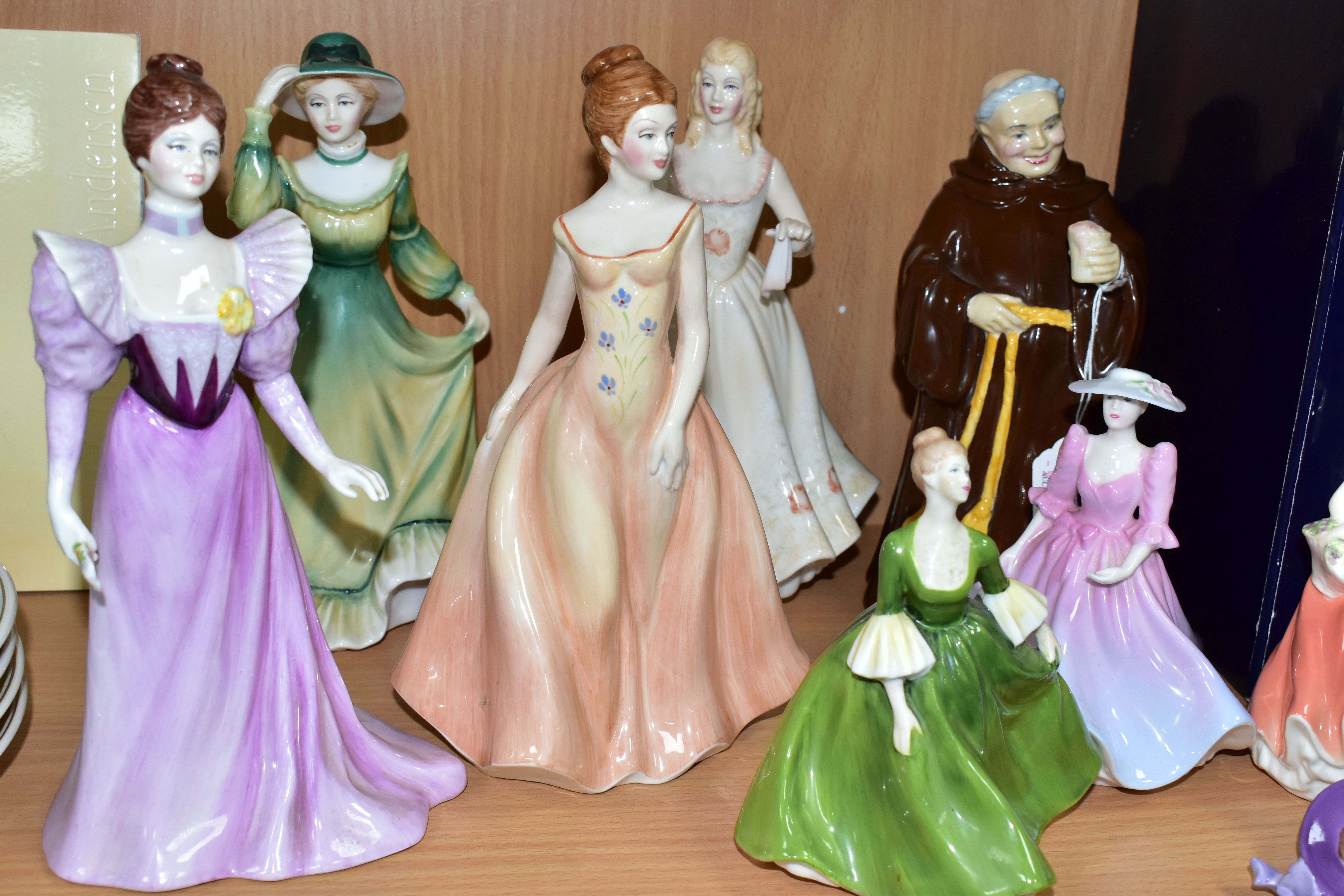 ELEVEN FIGURINES, comprising a boxed Royal Worcester Summers Day, Coalport: Holy Friar, Prudence ( - Image 8 of 8
