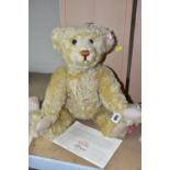 STEIFF, AN 'OLD GOLD' LIMITED EDITION TEDDY BEAR, the jointed body covered with a light mohair