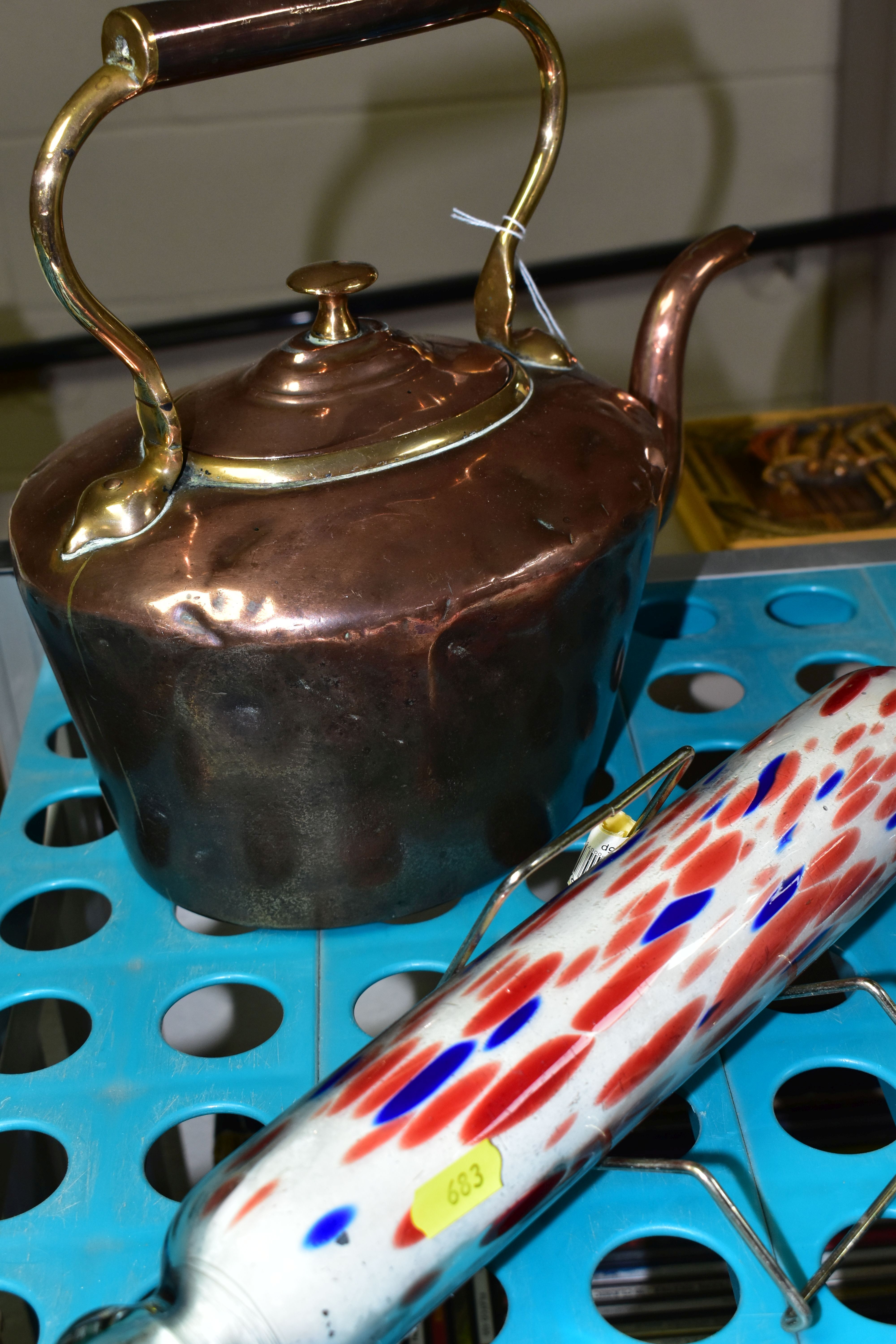 A GROUP OF GLASS, METAL WARES, CERAMICS AND SUNDRY ITEMS, comprising three Silver Scenes plated - Image 3 of 7