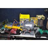 VARIOUS POWER TOOLS AND GARDEN ITEMS including a Performance PDD144DA 14v drill, a Performance Power