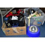 ONE BOX OF TECHNICAL ITEMS AND SUNDRIES, to include three adult Crewsaver 150N Lifejackets EN396,