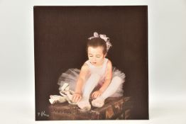 DARREN BAKER (BRITISH 1976) 'BALLET SHOES II', a signed limited edition print depicting a young girl