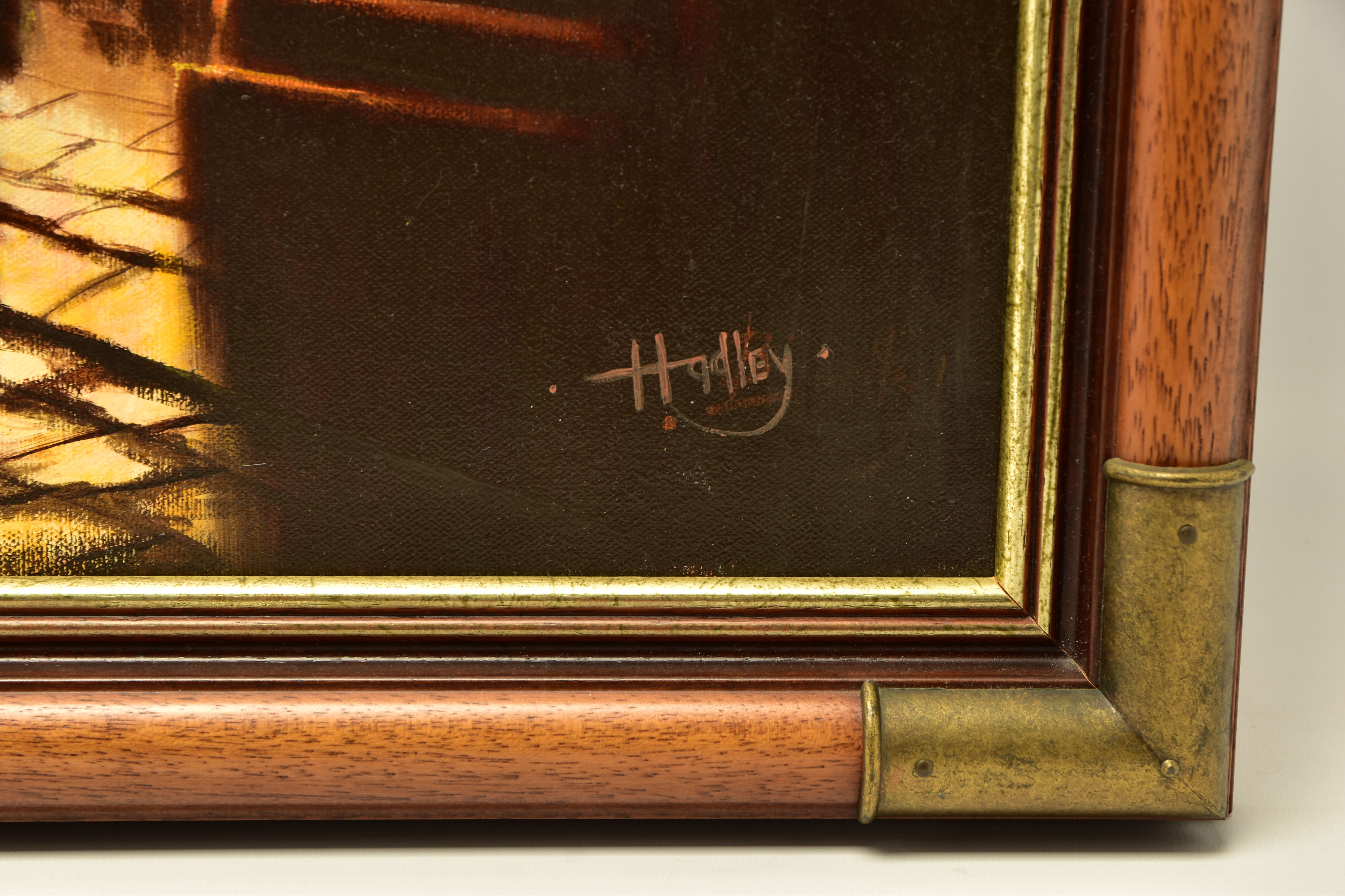 BILL HADLEY (BRITISH CONTEMPORARY) A NOSTALGIC VICTORIAN STYLE STREET SCENE, signed bottom right, - Image 3 of 6