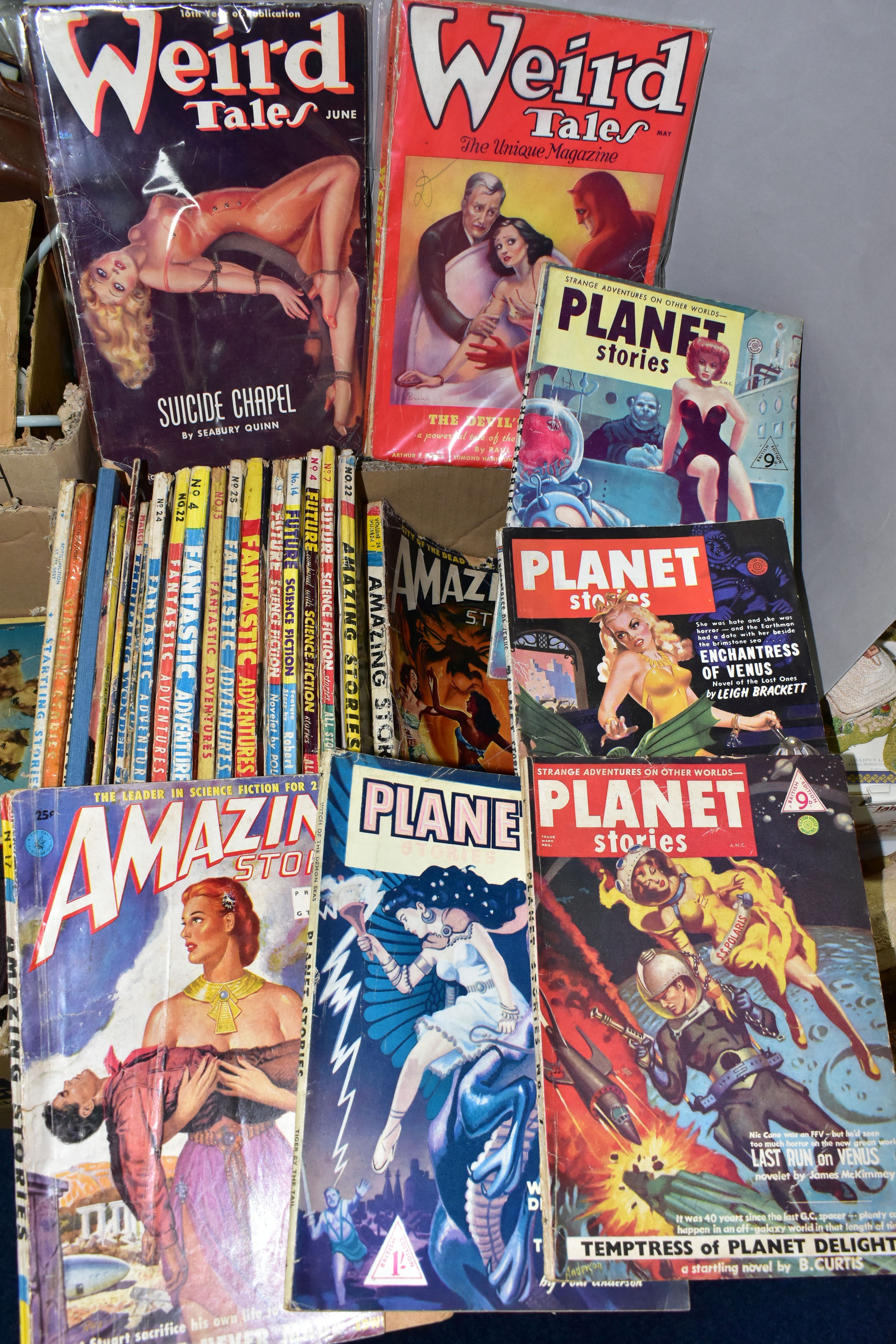 ONE BOX OF MAGAZINES OF FANTASY AND SCIENCE FICTION, to include twenty seven magazines, two 1930's