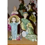 FIVE ROYAL DOULTON FIGURINES, comprising 'Make Believe' HN2225, Ascot HN2356, Victoria HN2471,