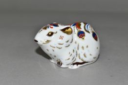 A ROYAL CROWN DERBY BANK VOLE PAPERWEIGHT, complimentary to members of the Royal Crown Derby