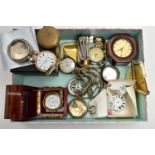 A SELECETION OF POCKET WATCHES, POCKET WATCH PARTS AND TOOLS, to include a full hunter John