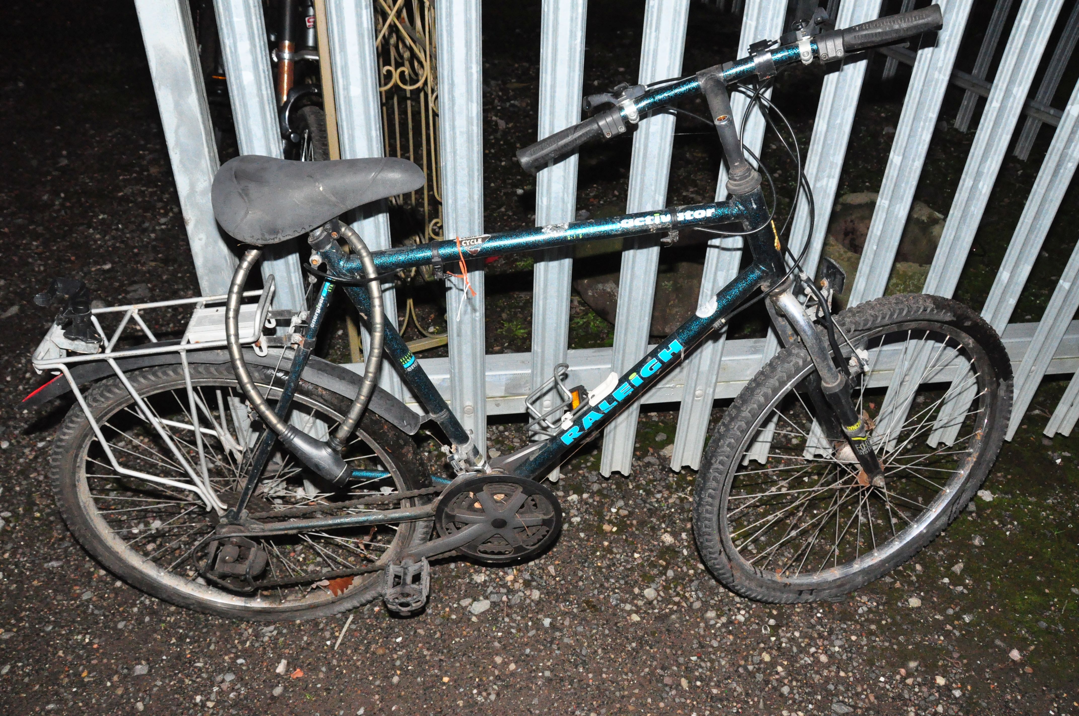 A LIGHT BLUE RALEIGH IMPULSE LADIES ROAD BIKE, with a 21in frame, a speckled green and black Raleigh - Image 7 of 7