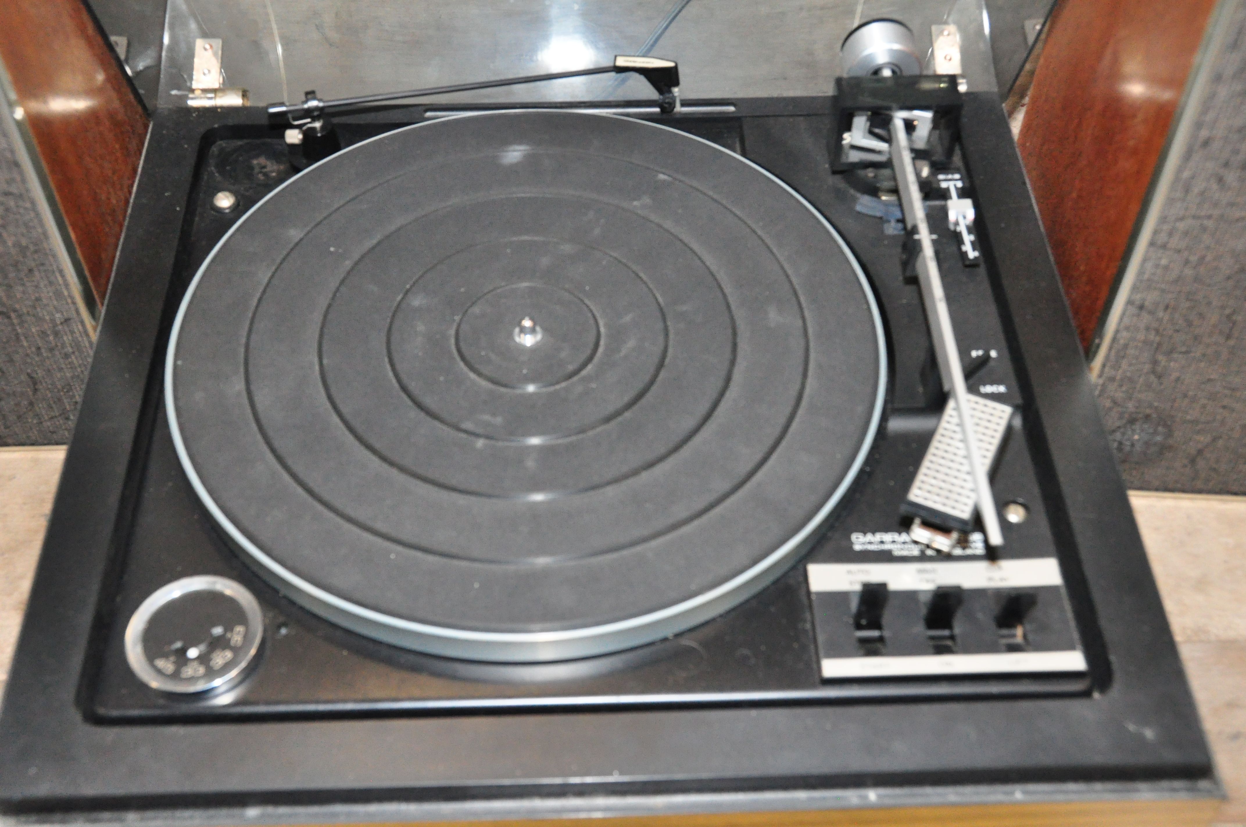 A ROTEL RX-150A VINTAGE STEREO RECEIVER with a walnut effect covering, a Garrard 86SB turntable, a - Image 3 of 4