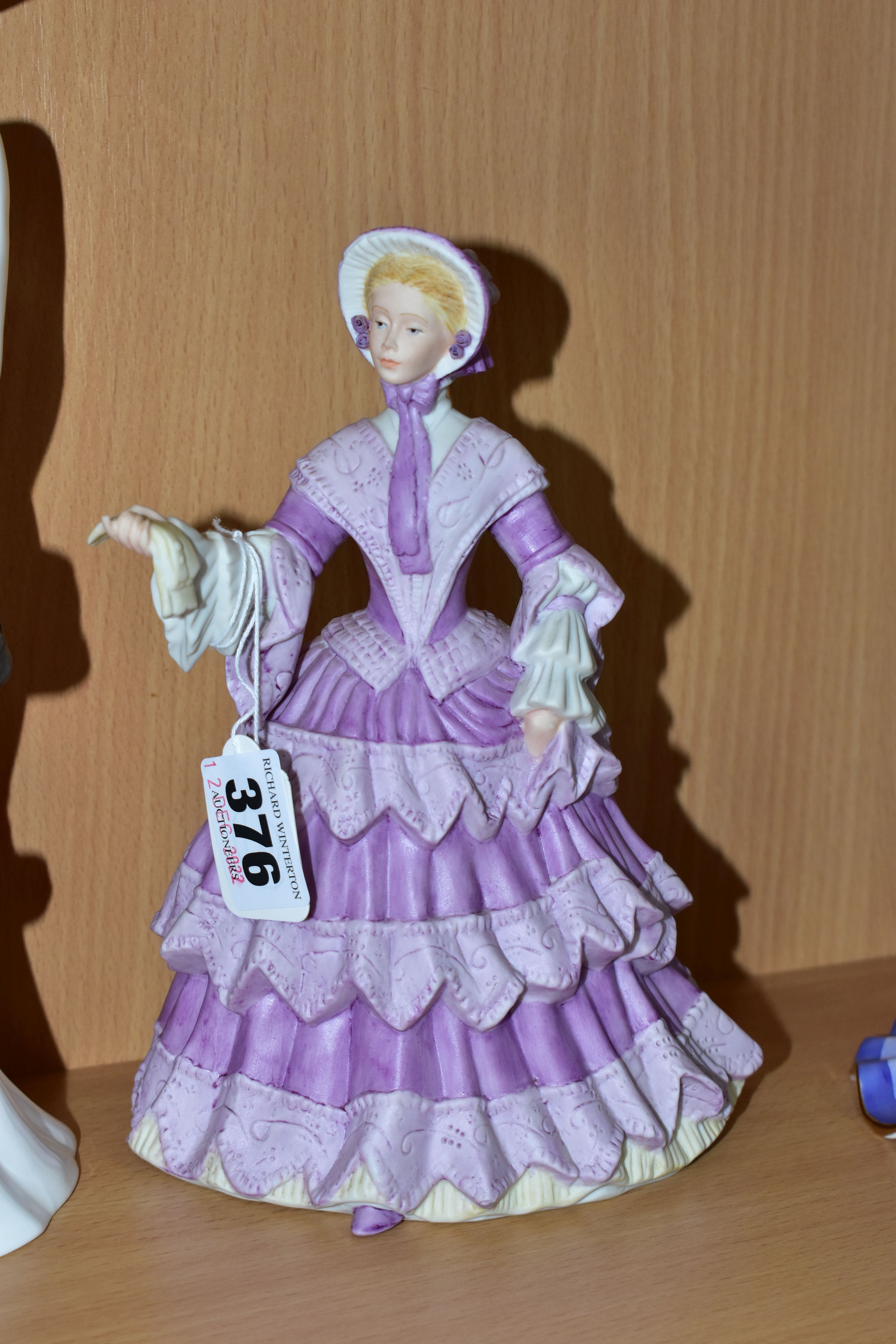 NINE FIGURINES, comprising a Wedgwood for Spink limited edition 'The Great Exhibition' figurine - Image 6 of 9