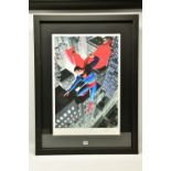 ALEX ROSS (AMERICAN CONTEMPORARY) 'SUPERMAN: TWENTIETH CENTURY' signed limited edition print, 52/195